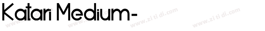 Katari Medium字体转换